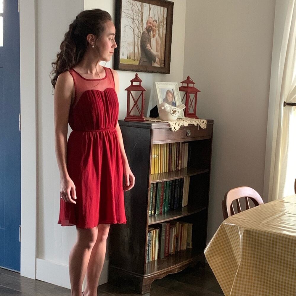 Ya Los Angeles Maroon Dress, Size S